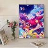Full Round Diamond Painting The World In The Clouds Art Rhinestone Picture Mosaic DIY 5D Cross Stitch Embroidery Home Decoration
