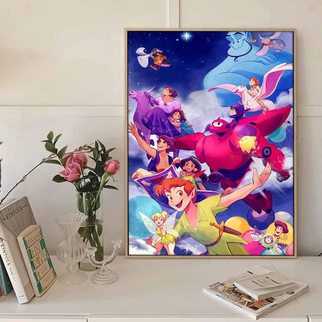Full Round Diamond Painting The World In The Clouds Art Rhinestone Picture Mosaic DIY 5D Cross Stitch Embroidery Home Decoration