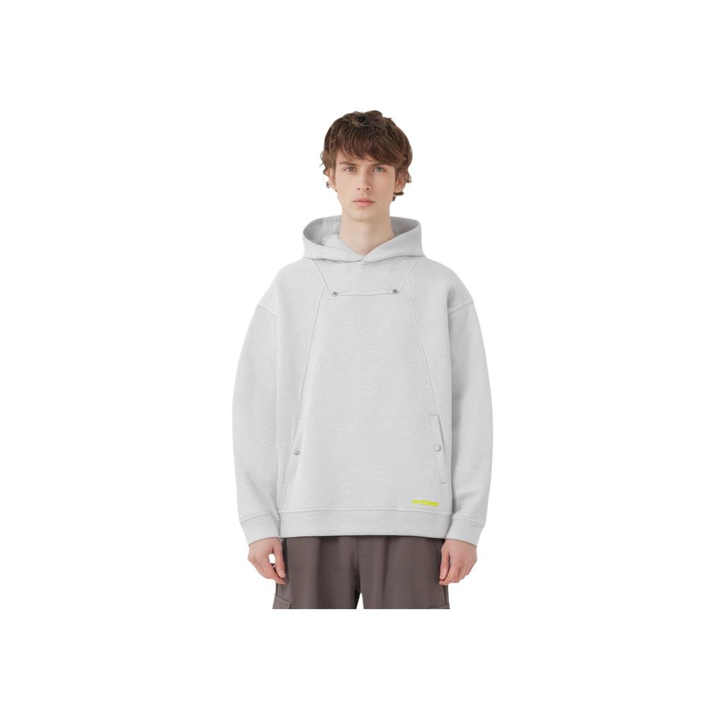 Levis Loose Casual Printed Hoodie Comfortable Long Sleeve Sweatshirt Men hoodies Gray 0018V-0000