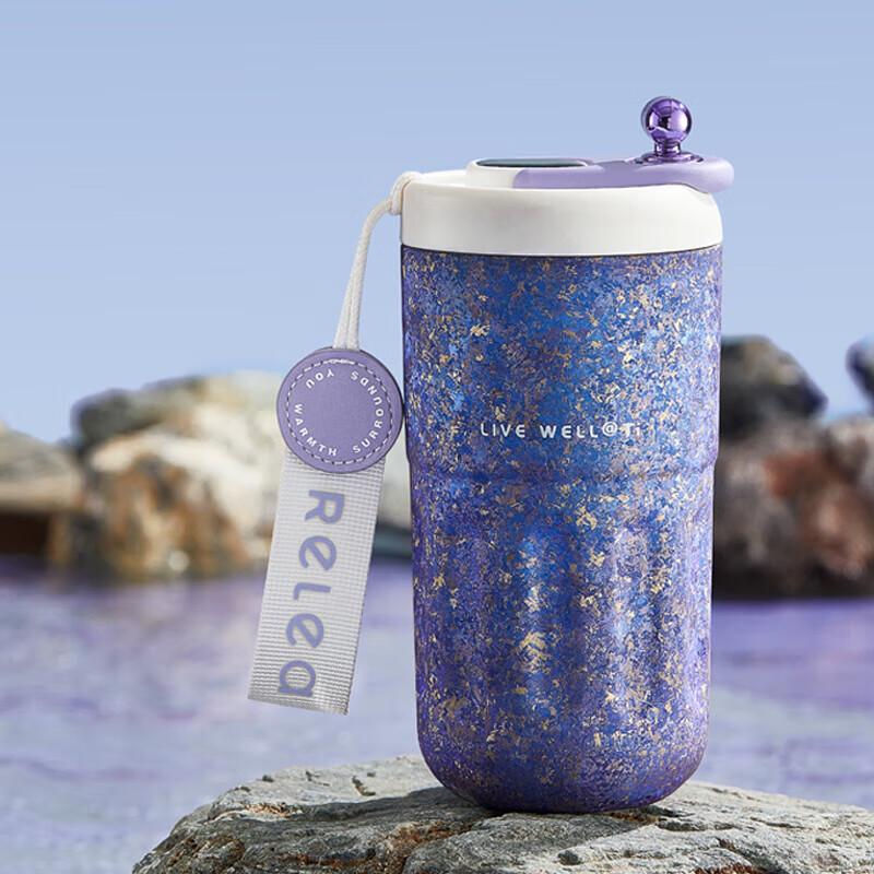 RELEA Smart Digital Display Titanium Insulated Mug