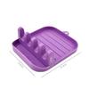 Pot Lid Holder Mobile Storage Rack Multi Purpose Kitchen Dining Utensil Rack for Draining Chopsticks Spoons Made of PP Material
