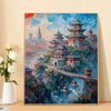 1000pcs Puzzle Art Wall Decoration - Chinese Ancient Architectural Landscape And Tower Bridge River Puzzles, Home Wall Art Decoration, Suitable for Bi