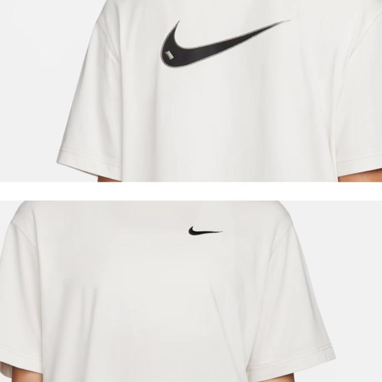 New Nike Short Sleeved Dresses Women's Phantom Gray White DM6192-030