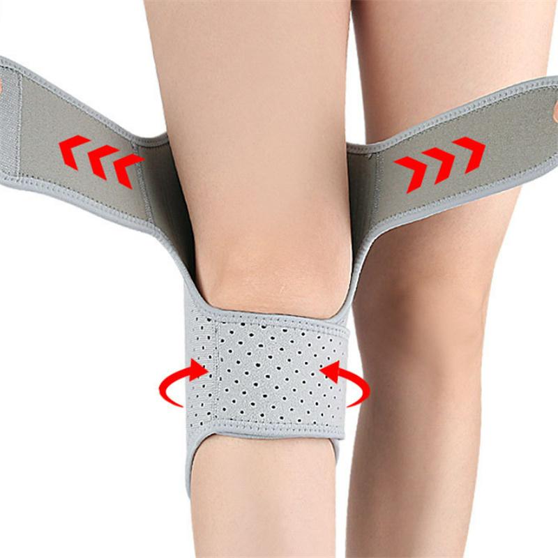 

Joint Support Knee Pad Adjustable Strap Breathable Knee Compression Sleeve Spring Loaded Knee Support Brace New 1 Piece