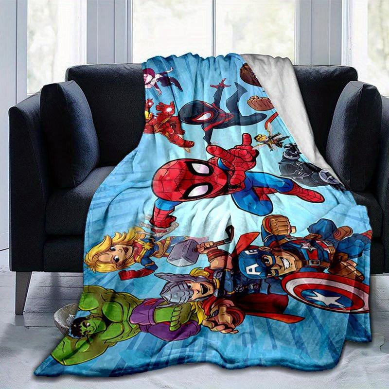 

Avengers Super Heroes Throw Blanket - Soft, Lightweight & Warm for Couch, Bed, Outdoor Use - Perfect Birthday Gift 130x150cm