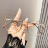 2 Pairs Square Frame Non-Prescription Glasses Ultra-Light PC Frames Non-Diopter Lenses Stylish Gift for Friend