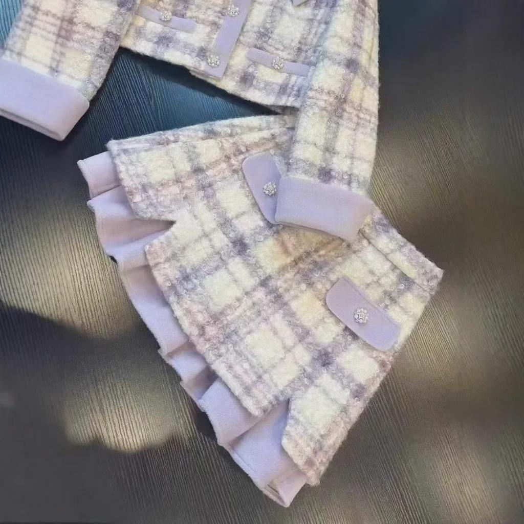 Elegant Autumn/Winter Long-Sleeve Coat & Short Skirt Suit – Niche Fashion