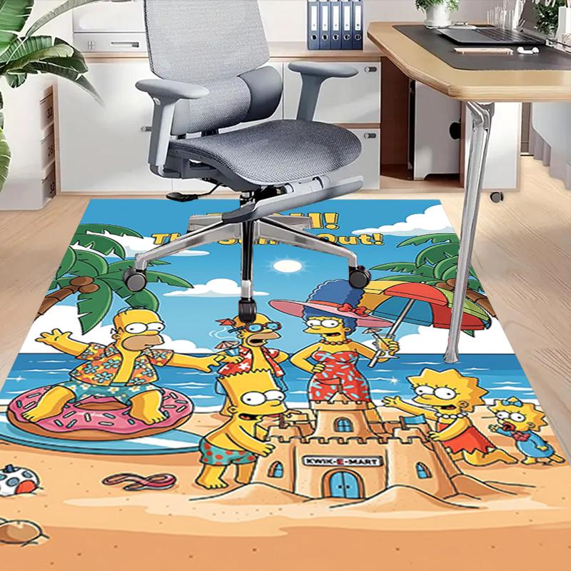 1pc Simpsons Family Portrait Carpet for Playroom Bedroom Living Room Sofa Home Decor,kids Game Area Rug Non-slip Floor Mat Y729101