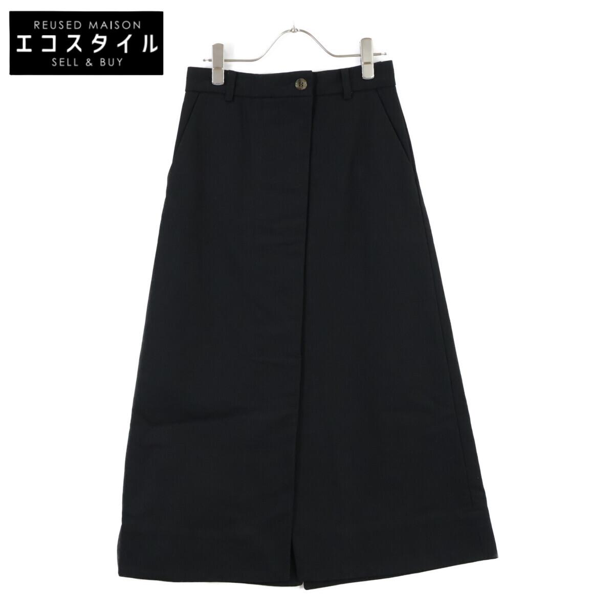 

SEA 110318417 Black Cotton Serge Belt Skirt skirt 34 blackUsed