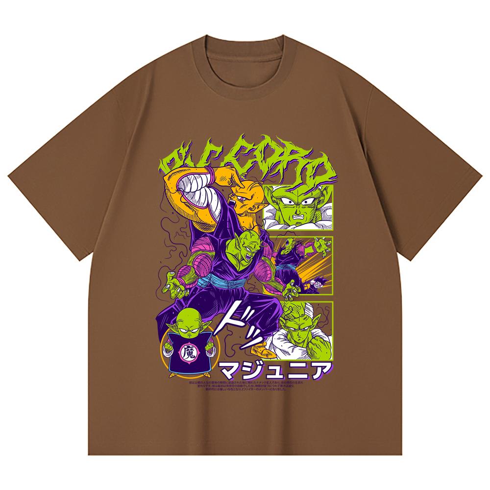 230 Gsm 100% Cotton Dragon Ball V3 Piccolo Print Unisex Heavy Cotton T Shirt