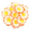 10 Stück Künstliche Blumenköpfe Hawaiianische Strand-Schaumstoff-Frangipani-Blumen DIY-Geschenke Kopfschmuck Haarnadeln Kranz für Hochzeitsfeier-Dekoration
