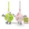 Cartoon Tennis Pendant Memory Foam Decompression Slow Rebound Keychain Doll Couple Bag Plush Pendant