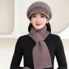 Women's Knitted Hat for Fall Winter - Lightweight Elastic Fit Warm Hat, Solid Color Short Brim Hat