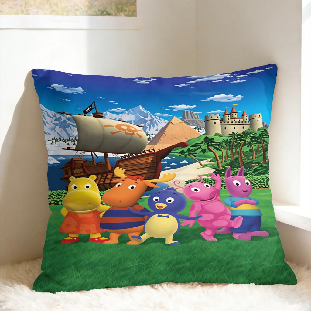 Cartoon T-The B-Backyardigans Pillow Case Comfy Pillow Cover For Couch Sofa Bedroom Retro Trendy Pillowcases