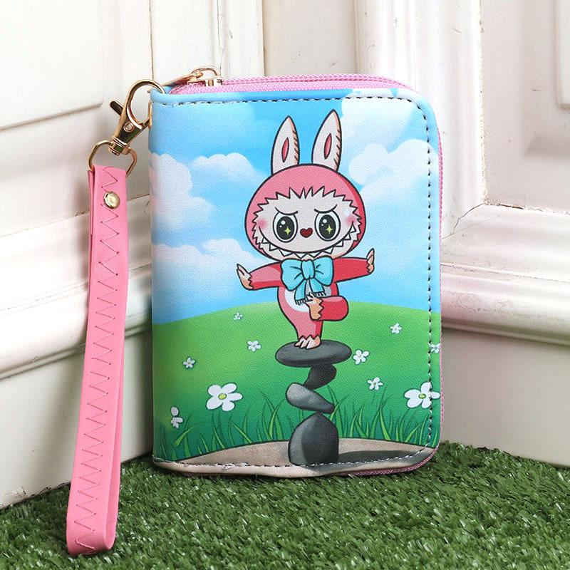 Cartoon Cute and Hot Labubu Male and Female Students Handheld Wallet