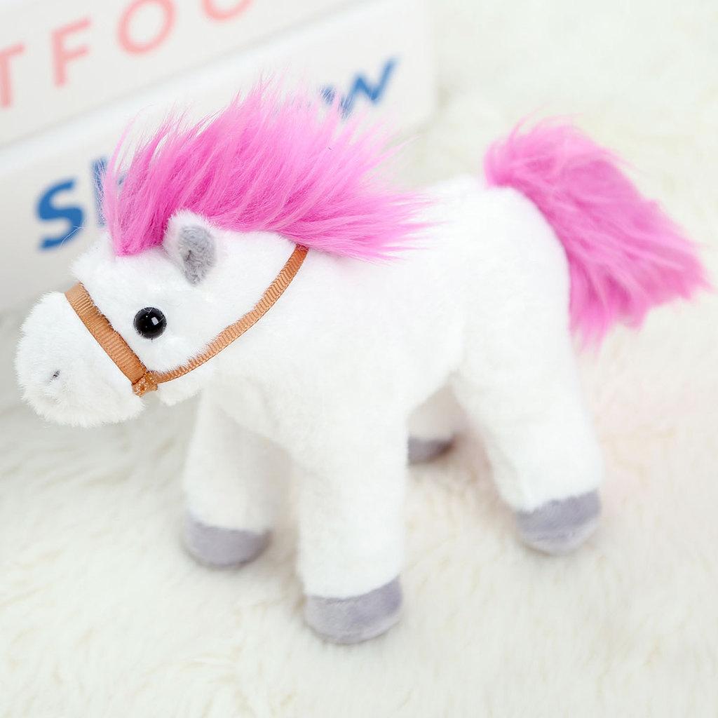 Pony Animal Plush Toy Keyring Featuring Short Plush Material For Gift Giving