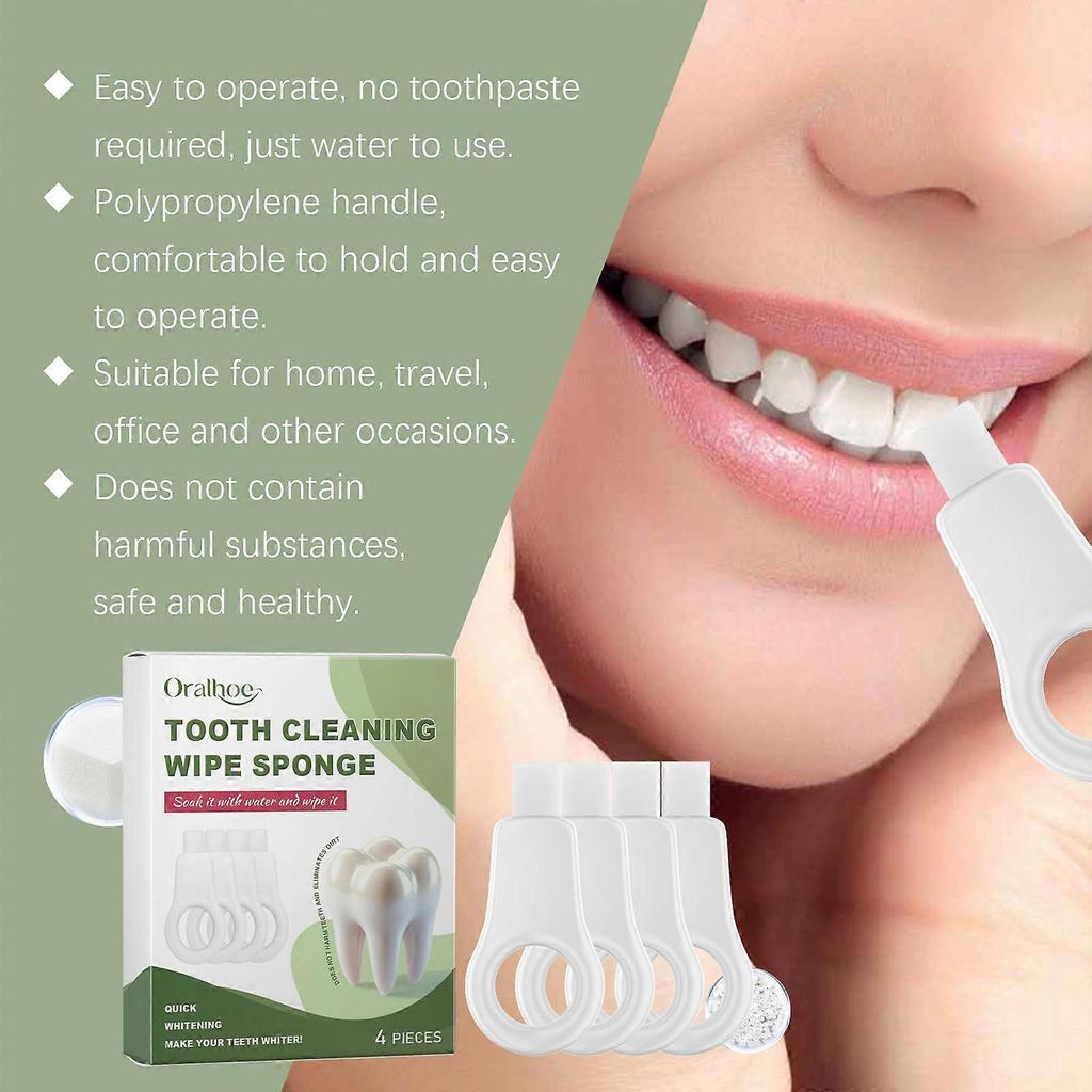 Sponge Tooth Cleaner for Daily Oral Hygiene  Nano-Mica Cotton Tooth Stain Remover, Gentle Deep Cleaning