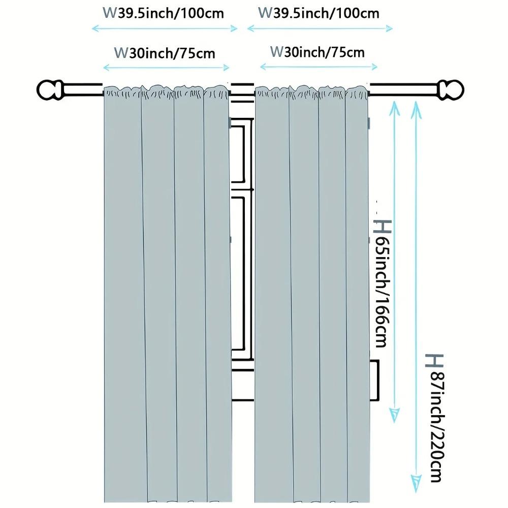 Red Rose Butterfly Print Curtains, Pocket Window Treatment for Bedroom, Office, Kitchen, Living Room, Home Decor, Girl, 2Pcs