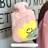 Cute Water-Filled Hot Water Bottle for Winter, Plush Water-Filled Warm Water Bag for Student Dormitories, Large Size Warm Pad for Girls to Apply on