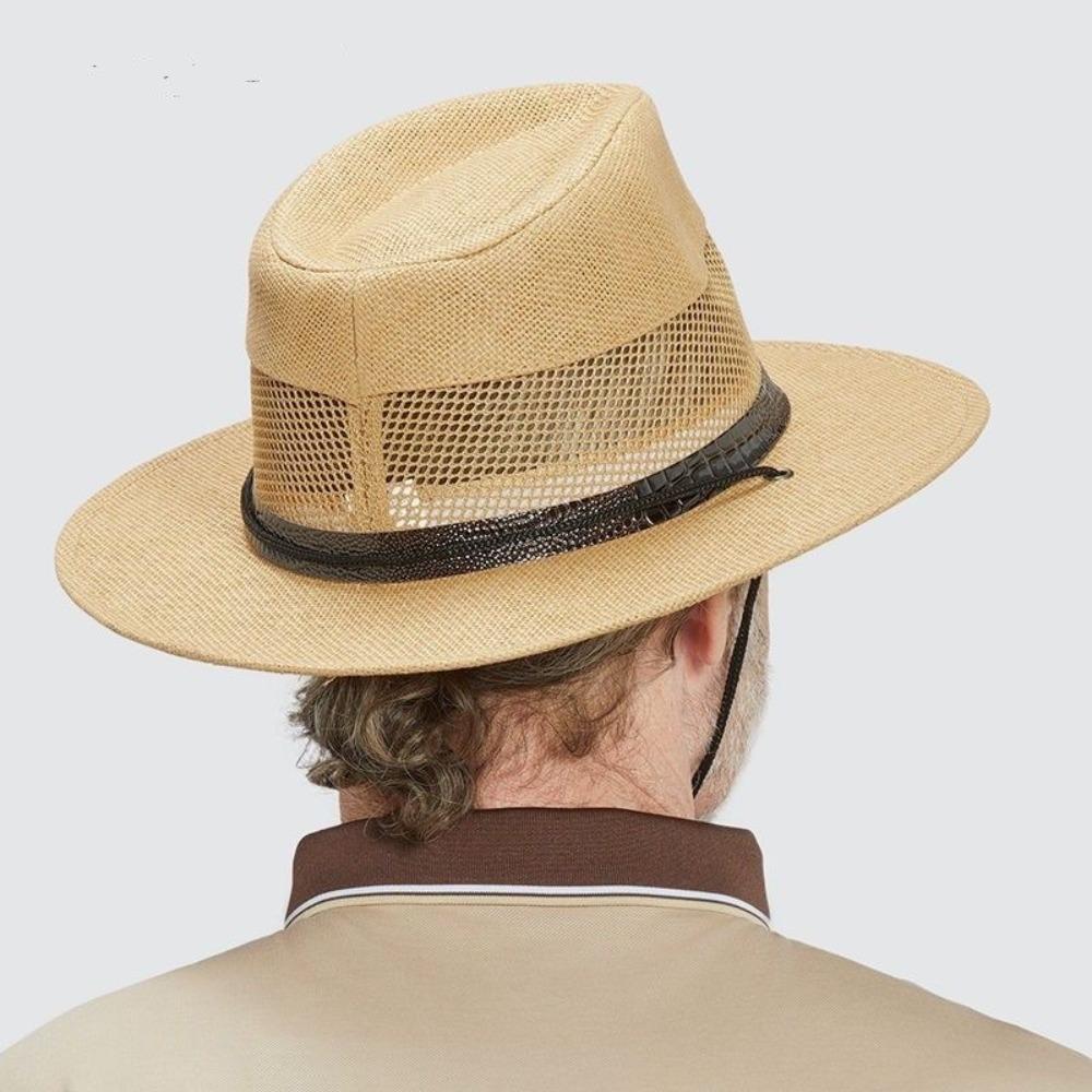Mesh Sun Hat Breathable Straw Hat New Cowgirl Cap Outdoor