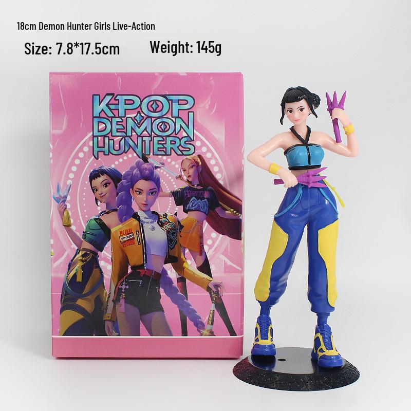 Real-life Monster Hunter Witch Squad Figures: Rumi, Mira, Zoe Desktop Ornaments