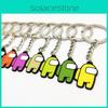 Keyrings Car Crewmate Keychains Schoolbag Buckles Xmas Kids Fans Gift