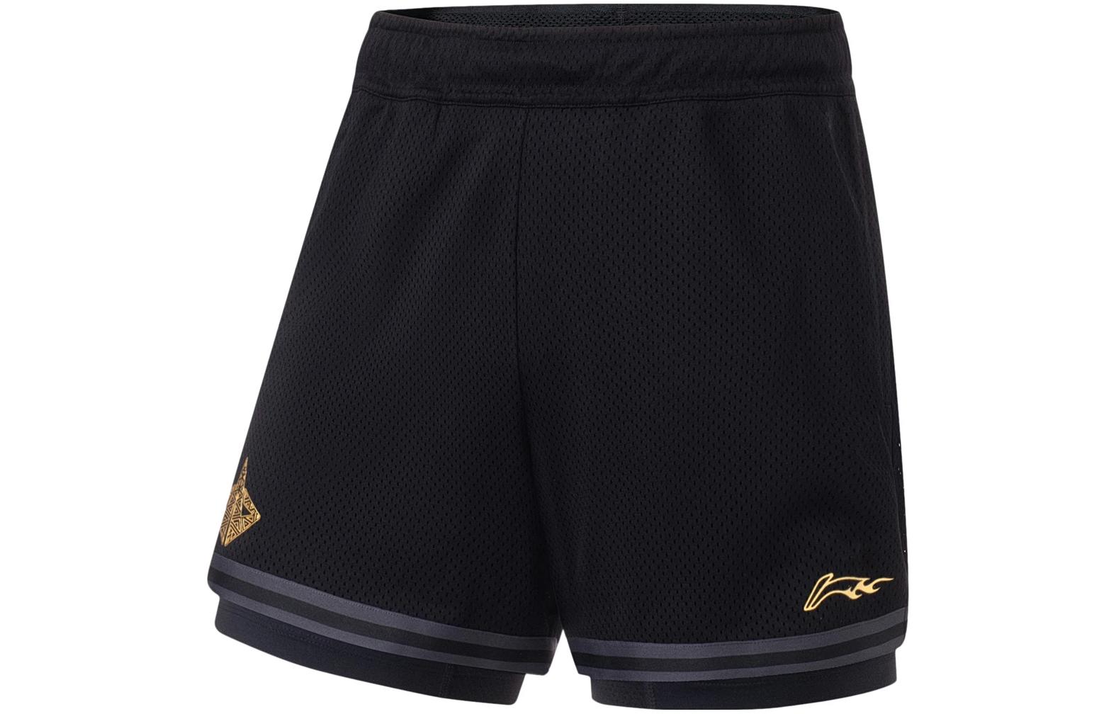 Li Ning Professional Basketball Collection Basketball Shorts Men s Black AAPT035-5 M