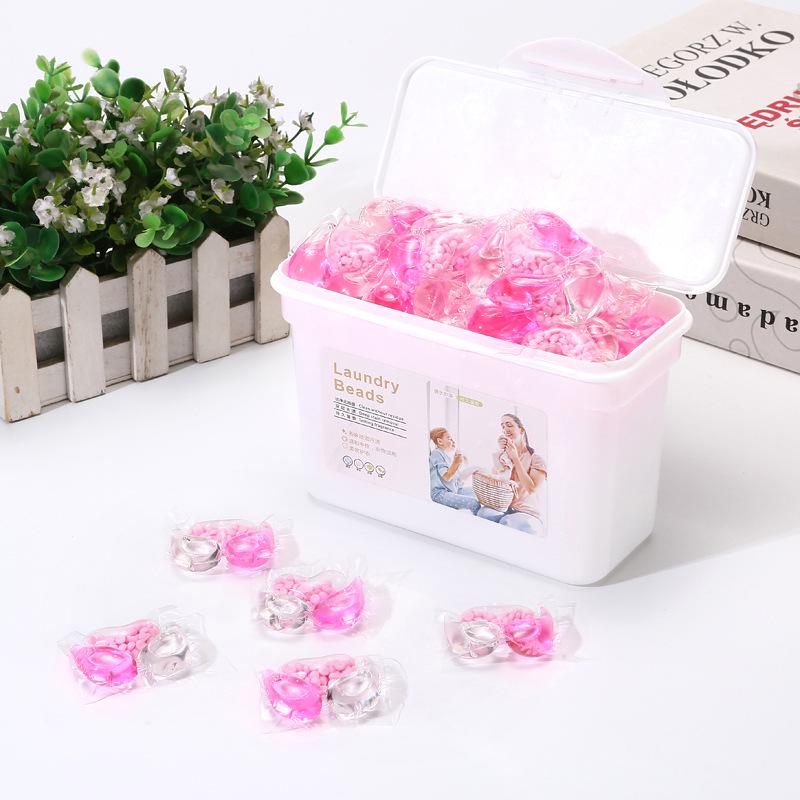 3-in-1 Laundry Capsules: Long-Lasting Fragrance, Highly Concentrated Detergent, Powerful Stain Removal, Three-Chamber Beads.