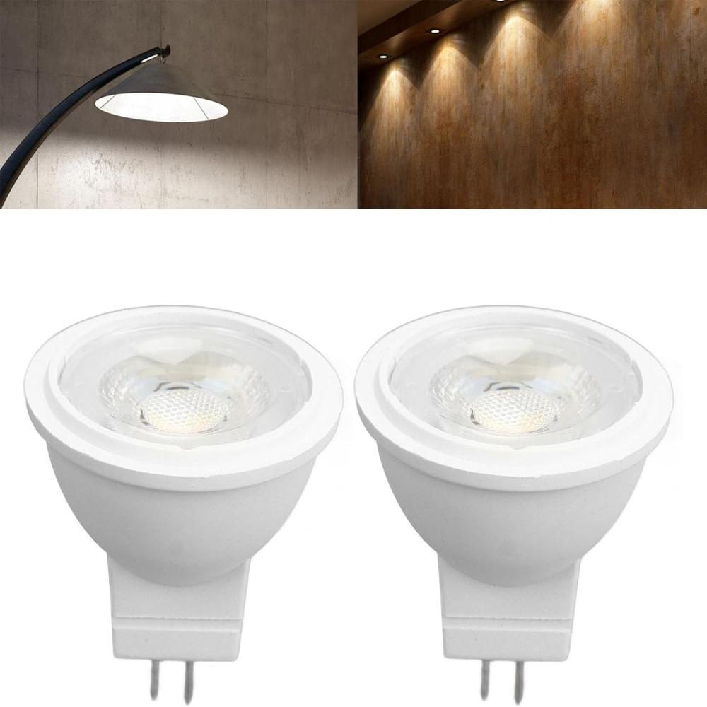 2 Pak GU4 LED Pærer MR11 LED Lyspærer Lavspændingspærer Skabsbelysning
