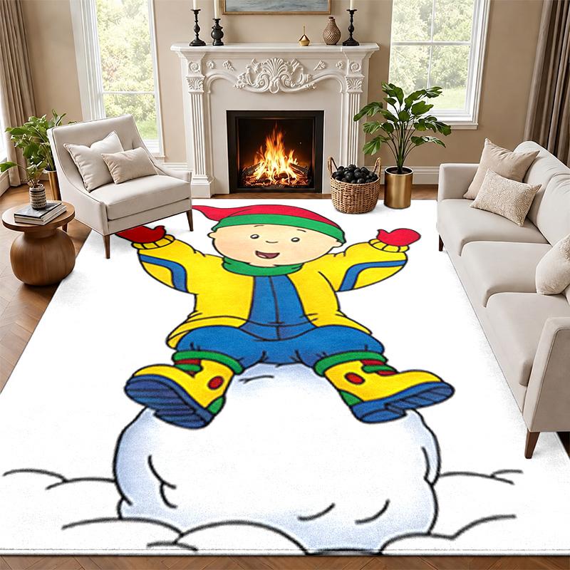 Caillou Carpet Door Mat for Living Room or Bedroom Protective Mat Under Chair Office Decoration Christmas Gift Birthday Present
