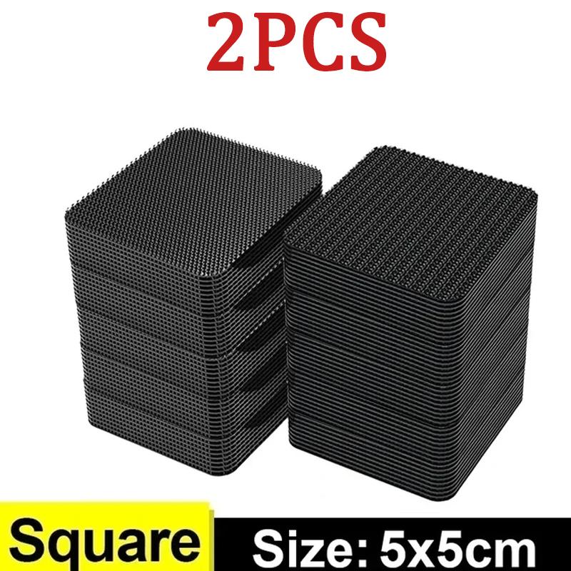 2/5/10Pcs Double Faced High Adhesive Car Carpet Pad Fixing Stickers Home Floor Anti Skid Fixed Patch Grip Tape Sticker