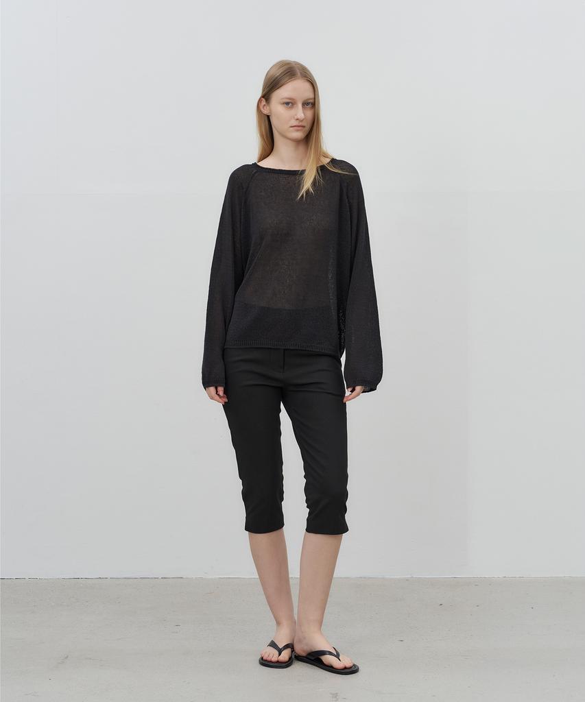 Loteu Linen Fluid Raglan Knit_2 Color