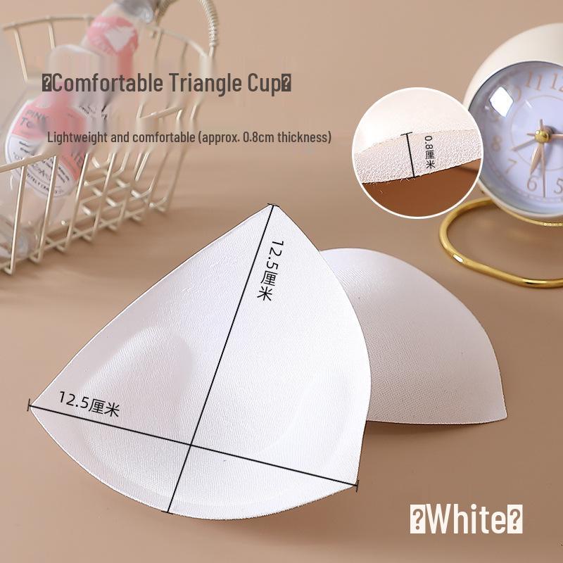 Triangular Breathable Sports Bra Sponge Insert with Anti-Exposure and Sweat-Absorbent Cotton Pad.