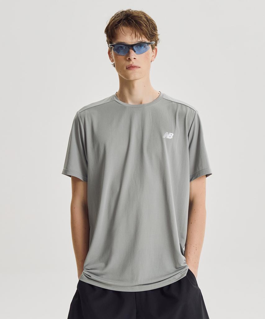 Nyuballanseu Nbneg36103 / Uni Sports Essentials Short Sleeve T-Shirt (Gray)