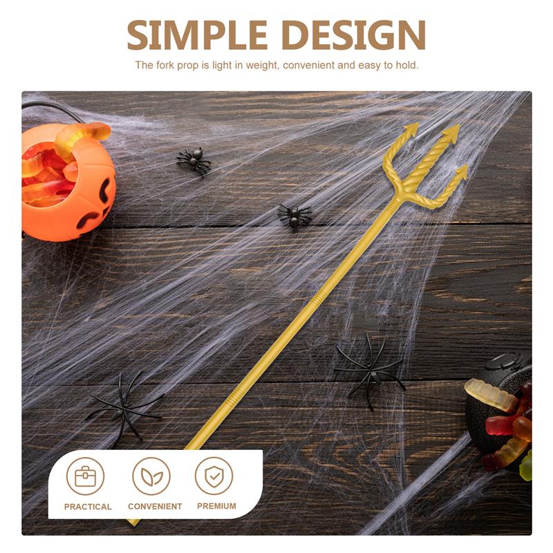 Demon Fork Cosplay Fork Novelties Demon Prop Trident Halloween Decoration Performance Props Fork Devil Fork Cosplay