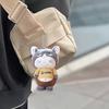 Cat Plush Pendant Keychain Cute Animal Bag Charm Soft Fluffy Pig Panda Bear Rabbit Portable Hanging Chain Decompress Toy