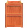 Plant Box Wax Brown 150x50x70 Cm Solid Pine Wood