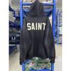 Mens Oversized Hooded Sweatshirt With Letter Print Washed Vintage Cotton Blend Loose Fit Streetwear