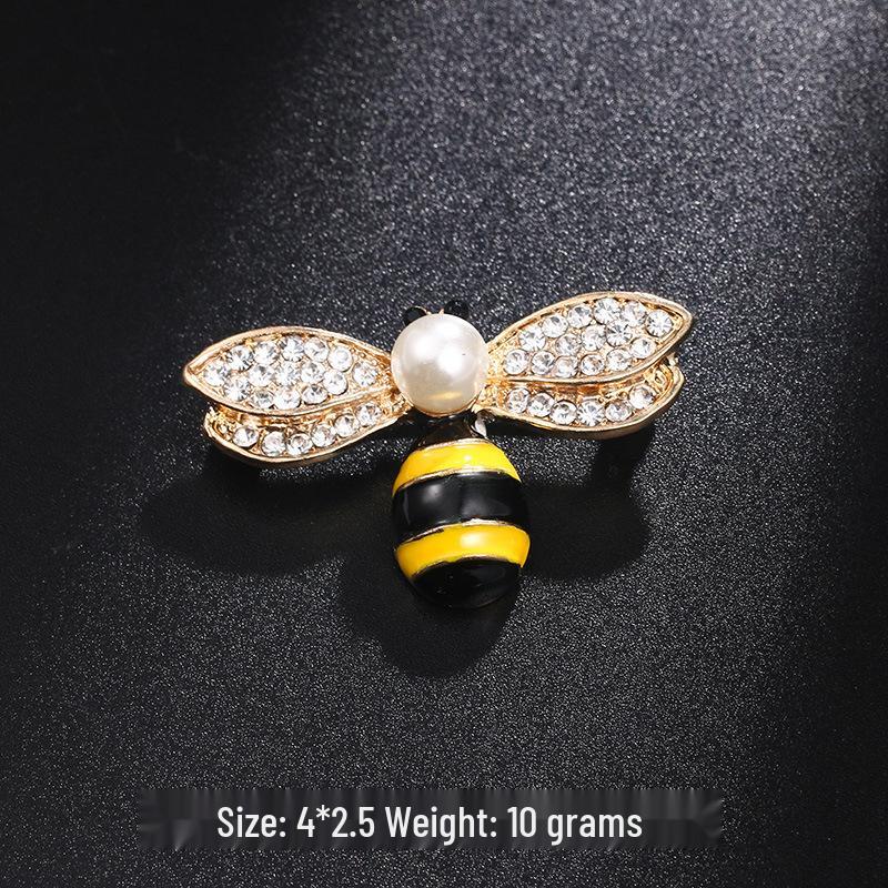 Elegant Unisex Strass Djurbrosch - Bi, Elefant, Tigertass Nål