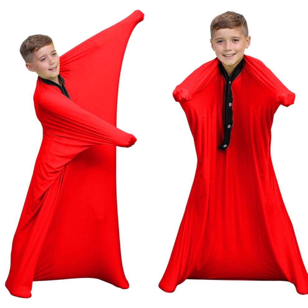 Red L Sensory Sock For Children In Large Size For Playful Learning Made From Cloth