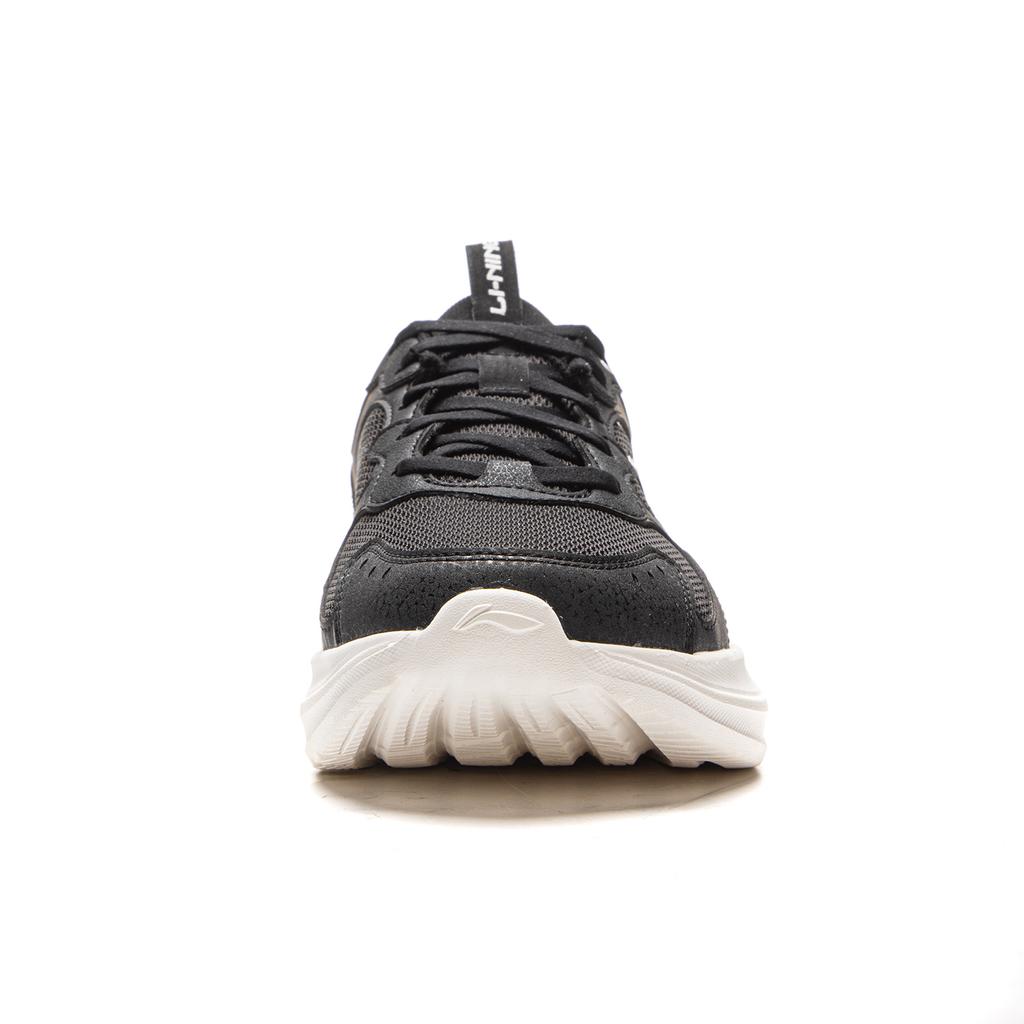 New LiNing Shock Absorbers Slip Resistant Abrasion Resistant Lightweight Low Top Running Shoes Women's Black White ARSV110-4