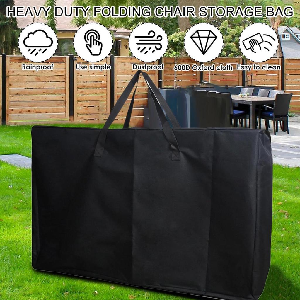 Folding Chair Storage Bag Heavy Duty Camping Chairs Organizer Bag With Handle Recliner Organizer Pouch Portable for Towels Tent