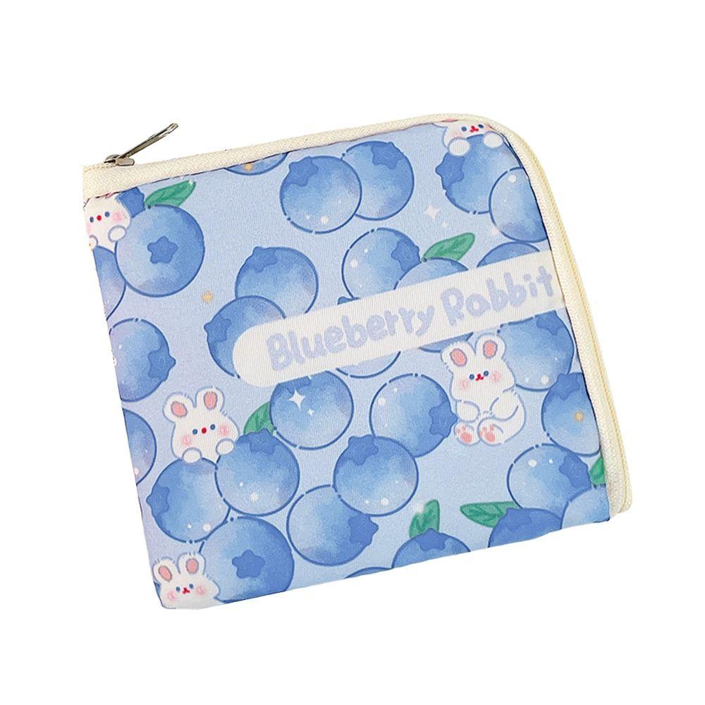 Multicolor Sanitary Napkin Storage Bag Oxford Cartoon Animal Coin Purse Large Capacity Travel Supplies Card Organizer Bag