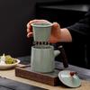 OLOEY Ge Kiln Ceramic Mug & Tea Caddy Gift Set
