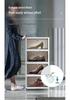 Large Capacity Folding Storage Cabinet with Wheels - Multi-layer Organizer for Snacks & Clothes