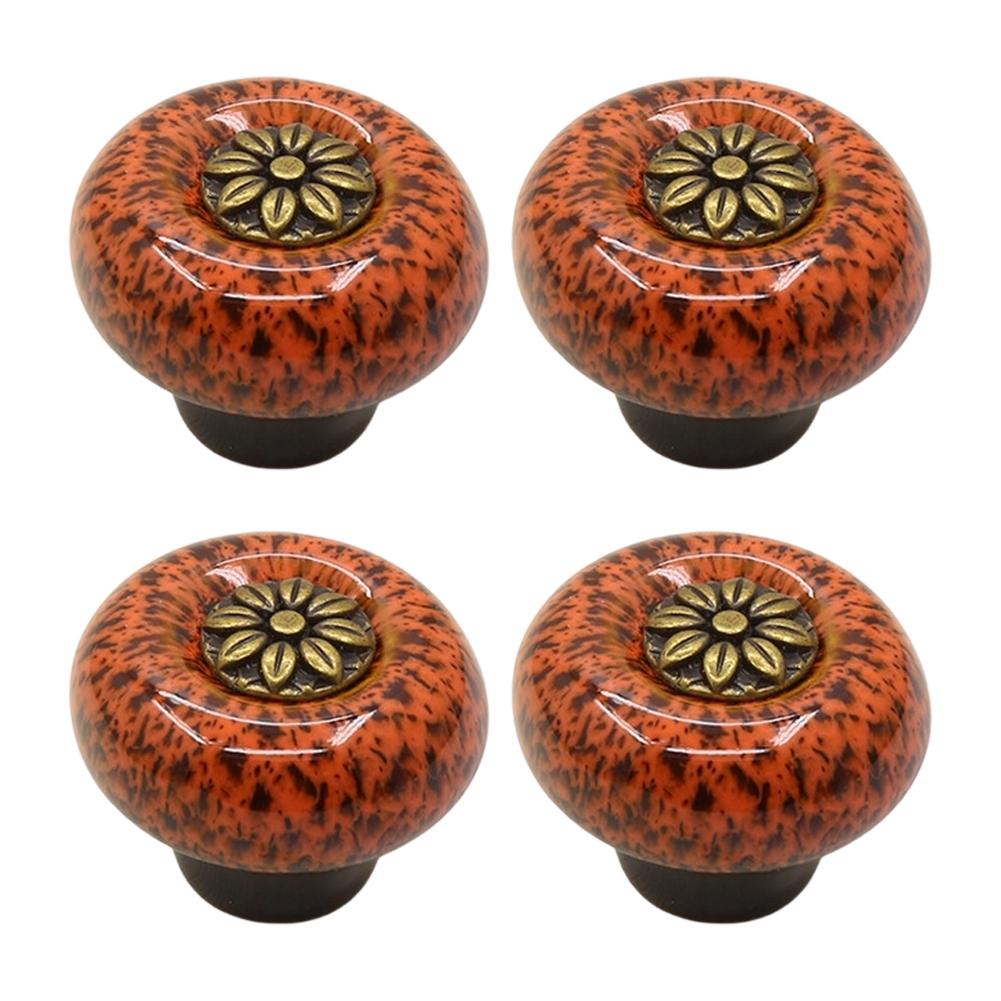 4Pcs Retro Classic Clothing Cabinet Door Handle Drawer Handle Single Hole For Cabinets Dressers And Drawers Handle Home Hardware