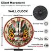 25x25cm Wood Wall Clock Designed for Indoor Use Only