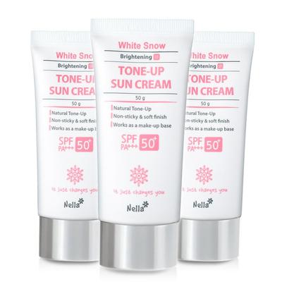 Nella White Eye Glowing Fermentation Tone-up Sun Cream 50g, 3 Packs