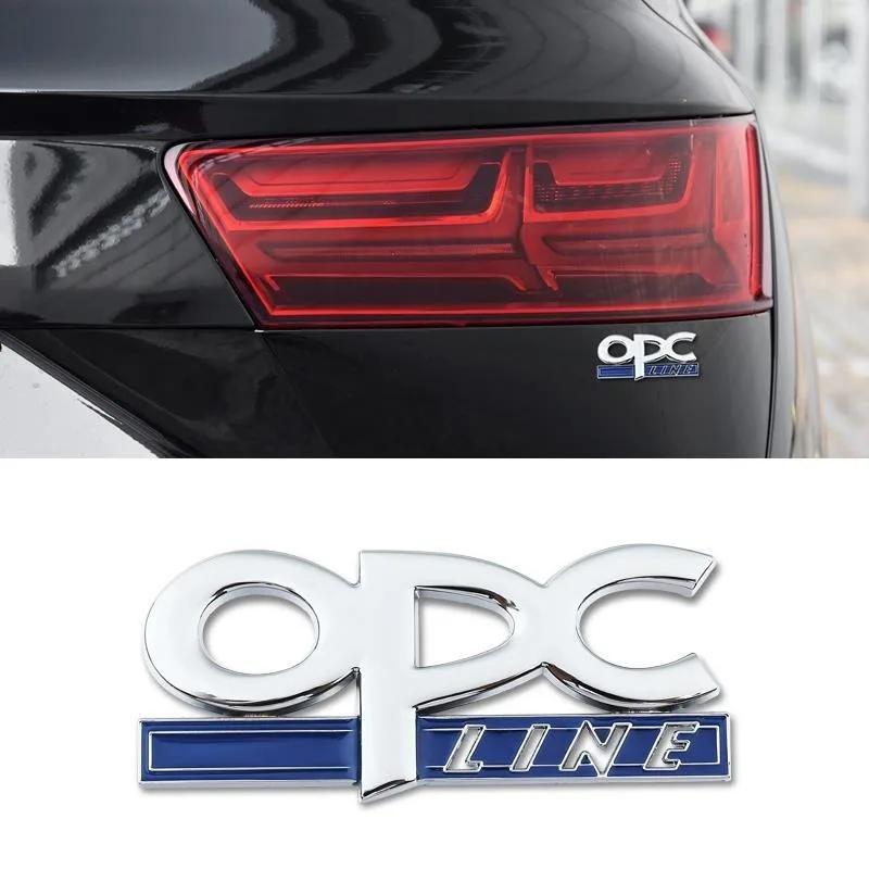 3D Metal OPC Line Car Rear Boot Trunk Emblem Badge Sticker Decal Accessories For Insignia Corsa E Astra H J D Zafira Vectra