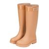 Japan and Korea adult fashion tall rain shoes women's water boots velvet waterproof and non-slip outer wear snow boots
